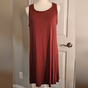 a.n.a Rust color swing dress size Large
